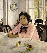 Valentin Serov The girl with peaches  was the painting that inaugurated Russian Impressionism. Germany oil painting artist